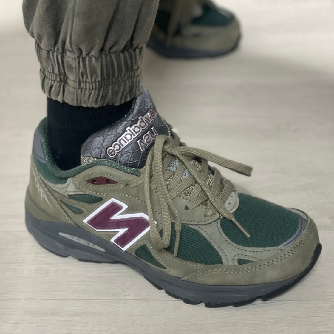 뉴발란스 990v3 메이드 인 USA 그린 퍼플 M990GP3 photo review