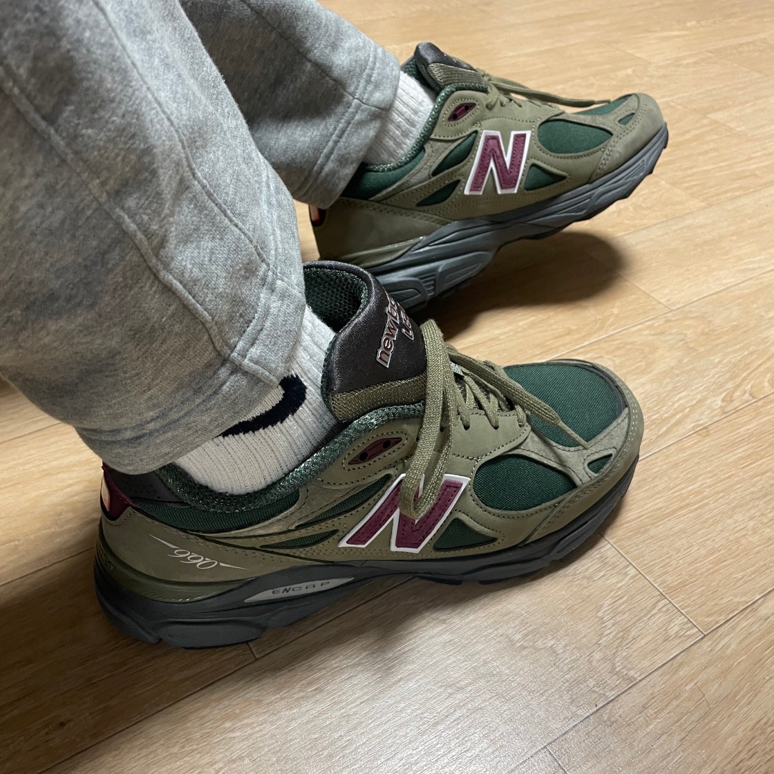 뉴발란스 990v3 메이드 인 USA 그린 퍼플 M990GP3 photo review