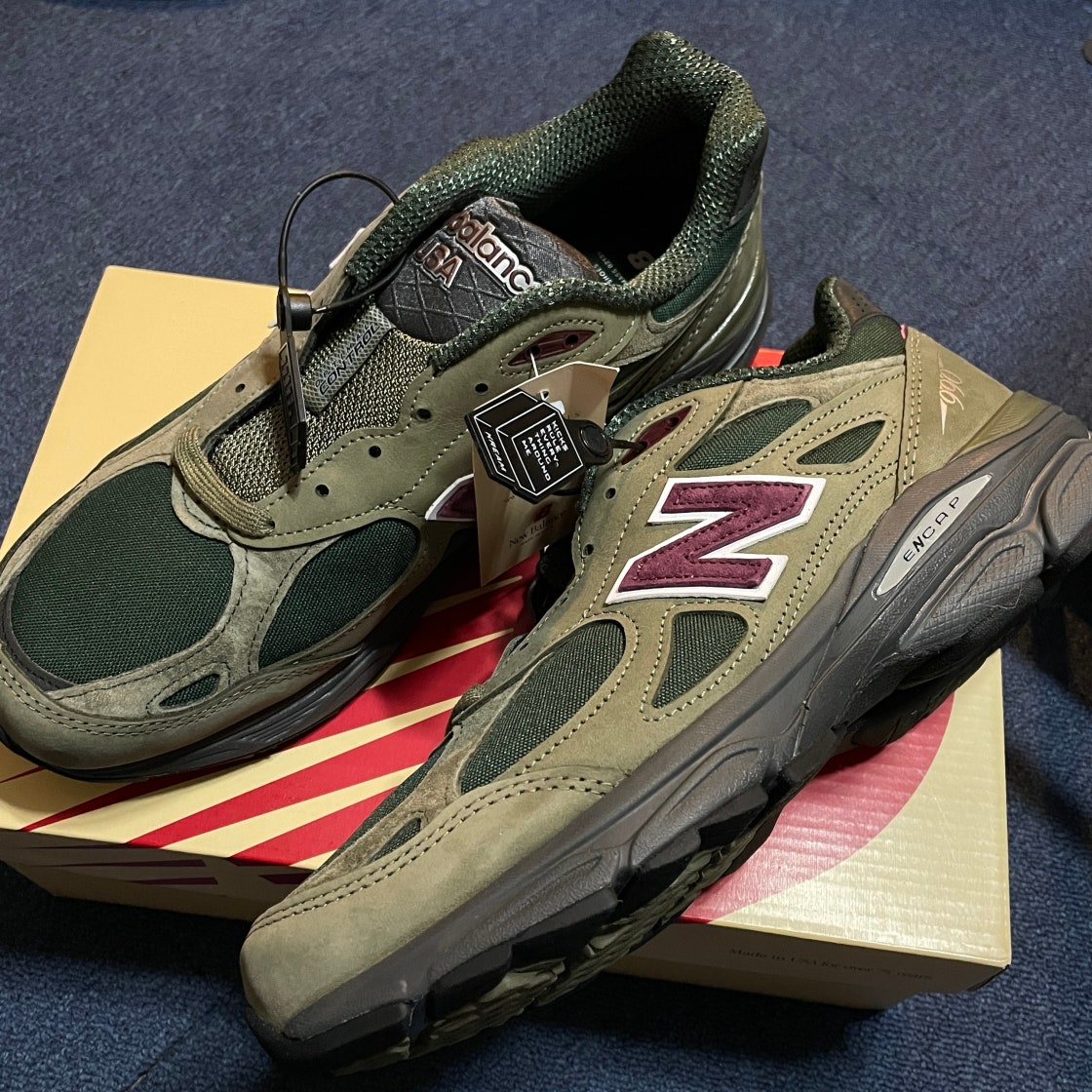 뉴발란스 990v3 메이드 인 USA 그린 퍼플 M990GP3 photo review
