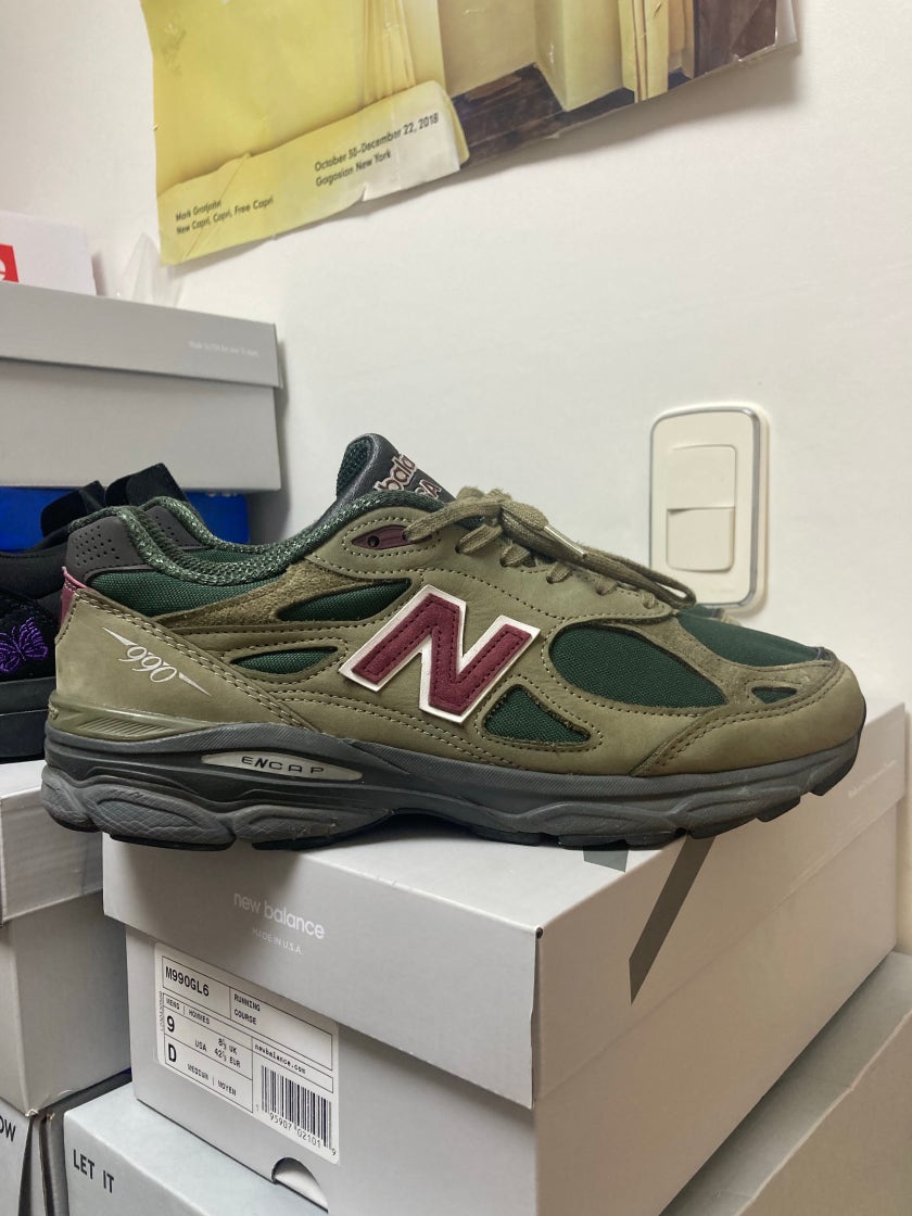 뉴발란스 990v3 메이드 인 USA 그린 퍼플 M990GP3 photo review