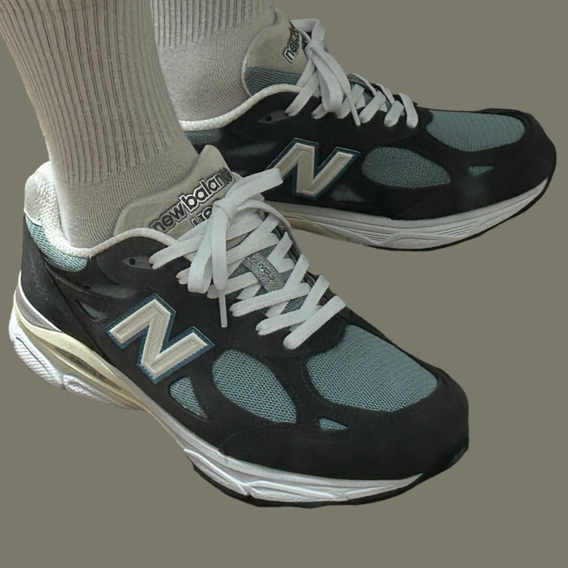 뉴발란스 x 키스 990v3 메이드 인 USA 스틸 블루 그레이 M990KS3 photo review
