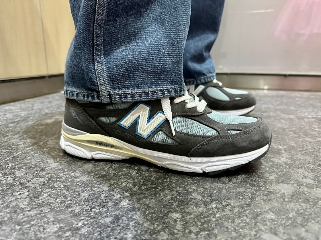 뉴발란스 x 키스 990v3 메이드 인 USA 스틸 블루 그레이 M990KS3 photo review