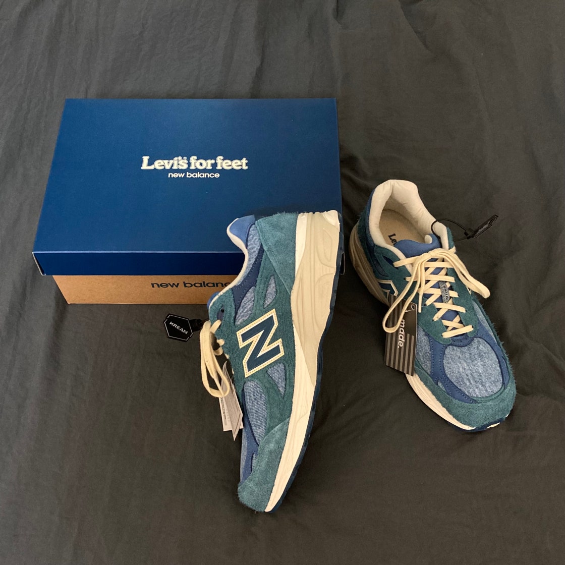 뉴발란스 x 리바이스 990v3 블루 (리바이스 택) M990LI3 photo review