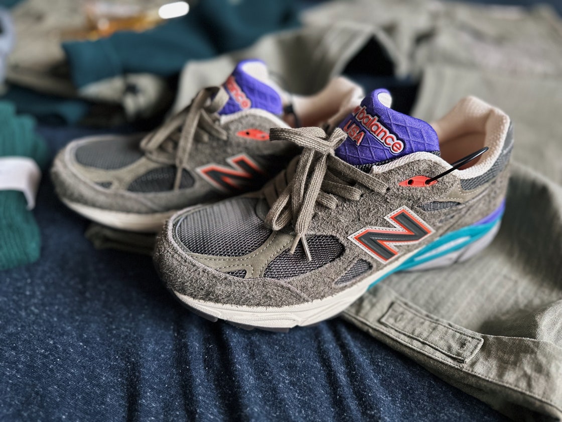 뉴발란스 x YCMC 990v3 메이드 인 USA 그린 퍼플 - YCMC 한정 M990SO3 photo review