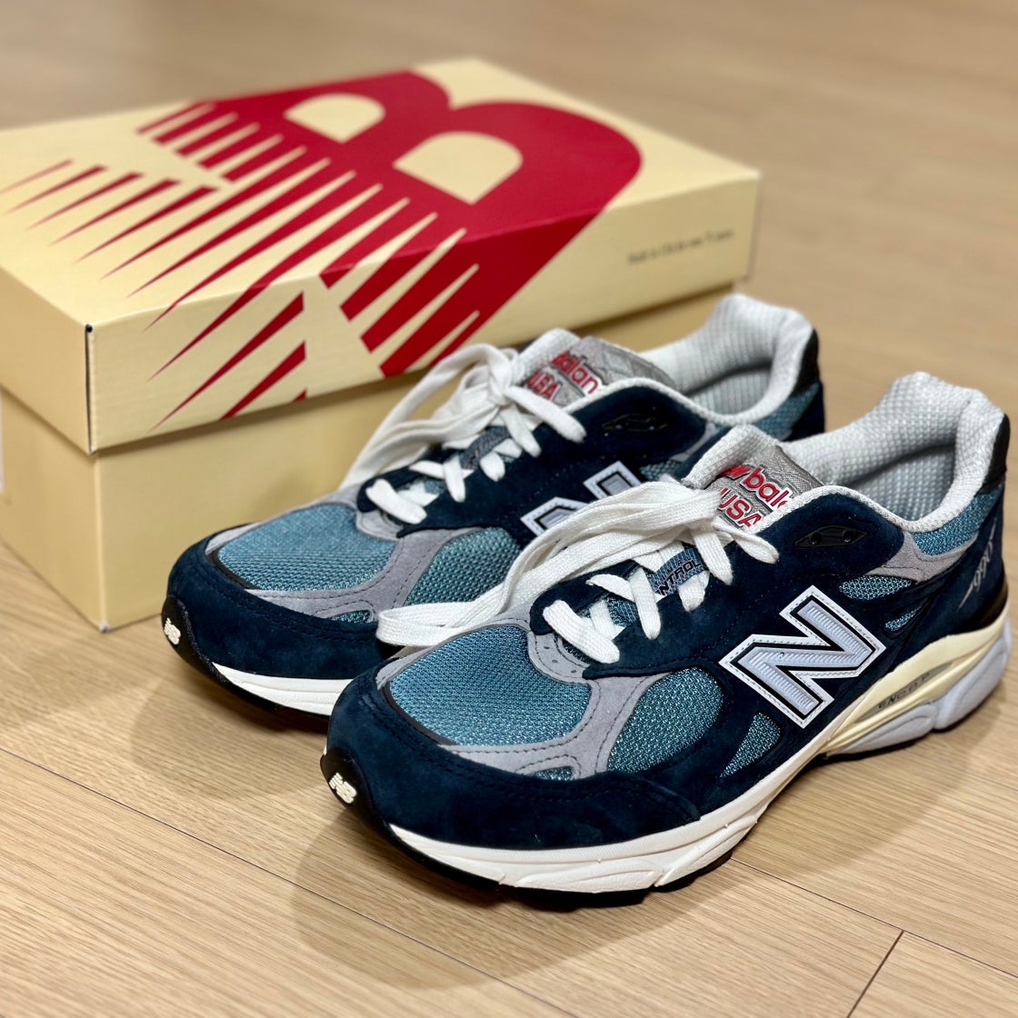 뉴발란스 990v3 메이드 인 USA 네이비 스프링 타이드 M990TE3 photo review