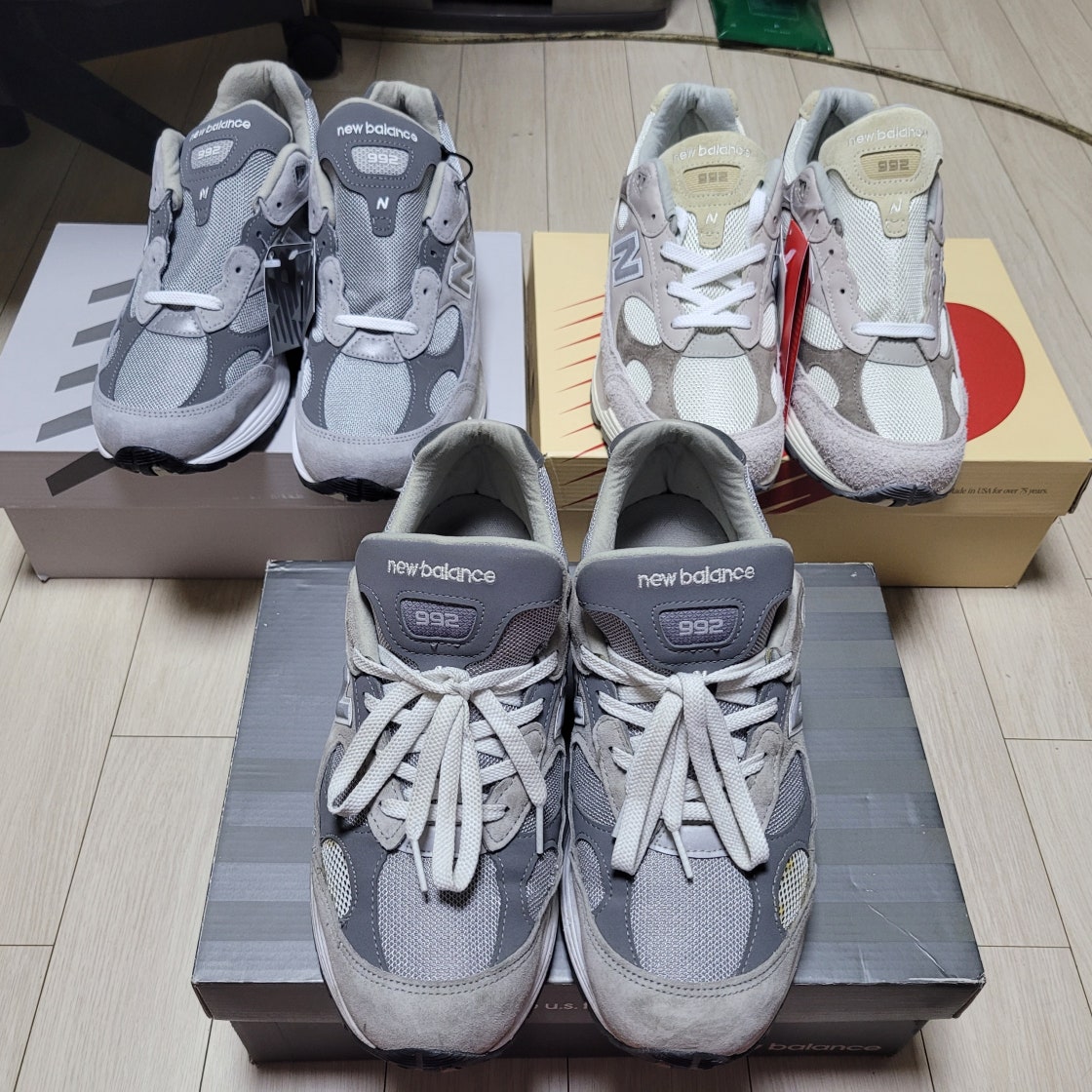 뉴발란스 992 그레이 블랙 M992GR photo review