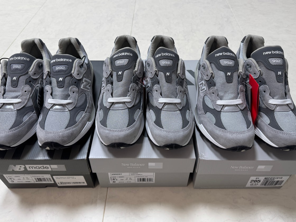 뉴발란스 992 그레이 블랙 M992GR photo review