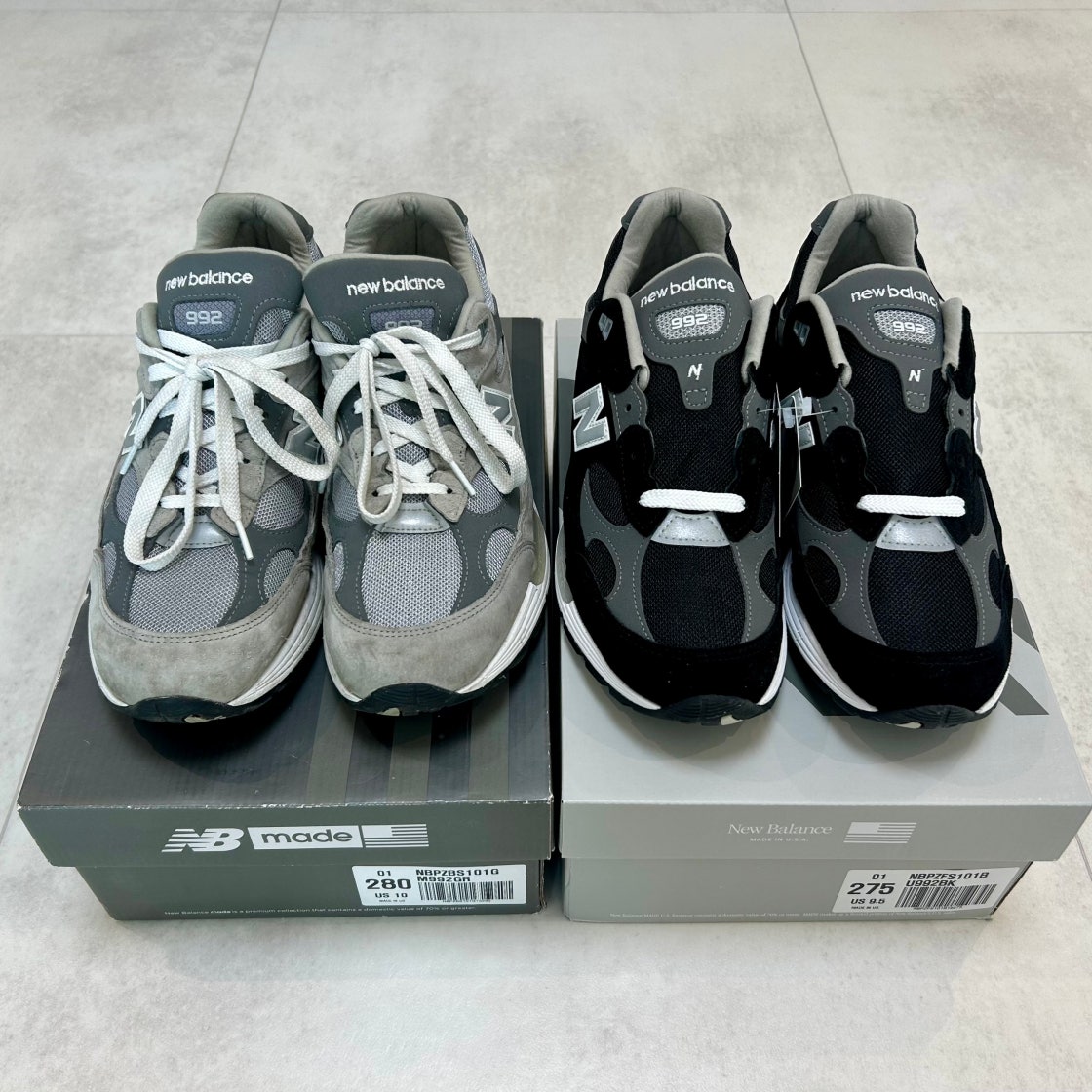 뉴발란스 992 그레이 블랙 M992GR photo review