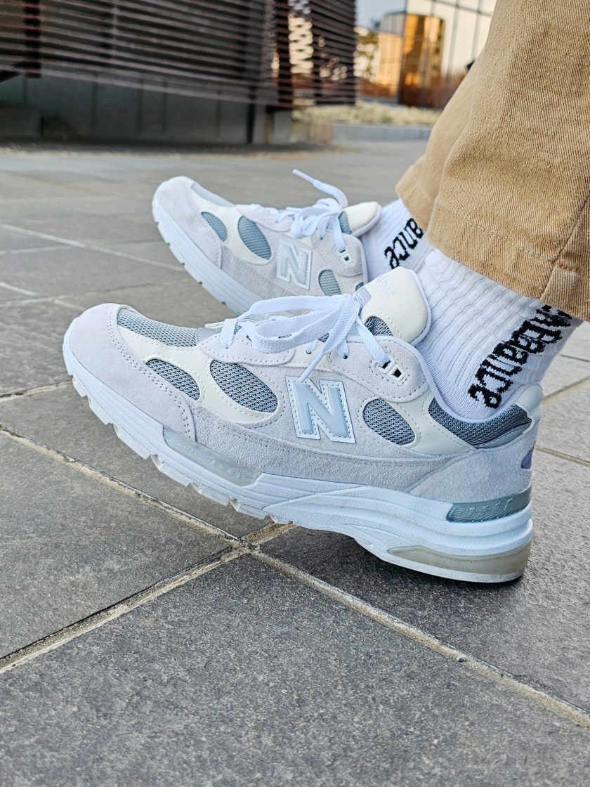 뉴발란스 992 메이드 인 USA 화이트 실버 M992NC photo review