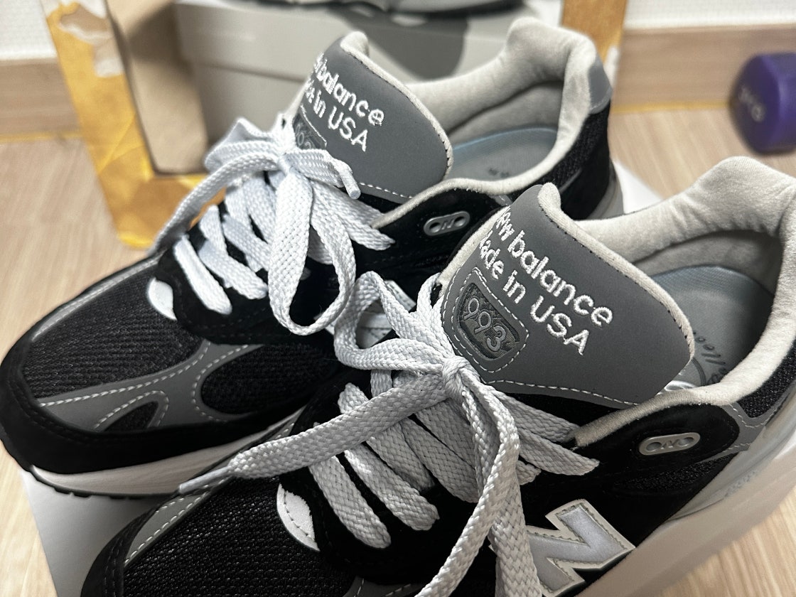 뉴발란스 993 메이드 인 USA 블랙 - D 스탠다드 MR993BK photo review