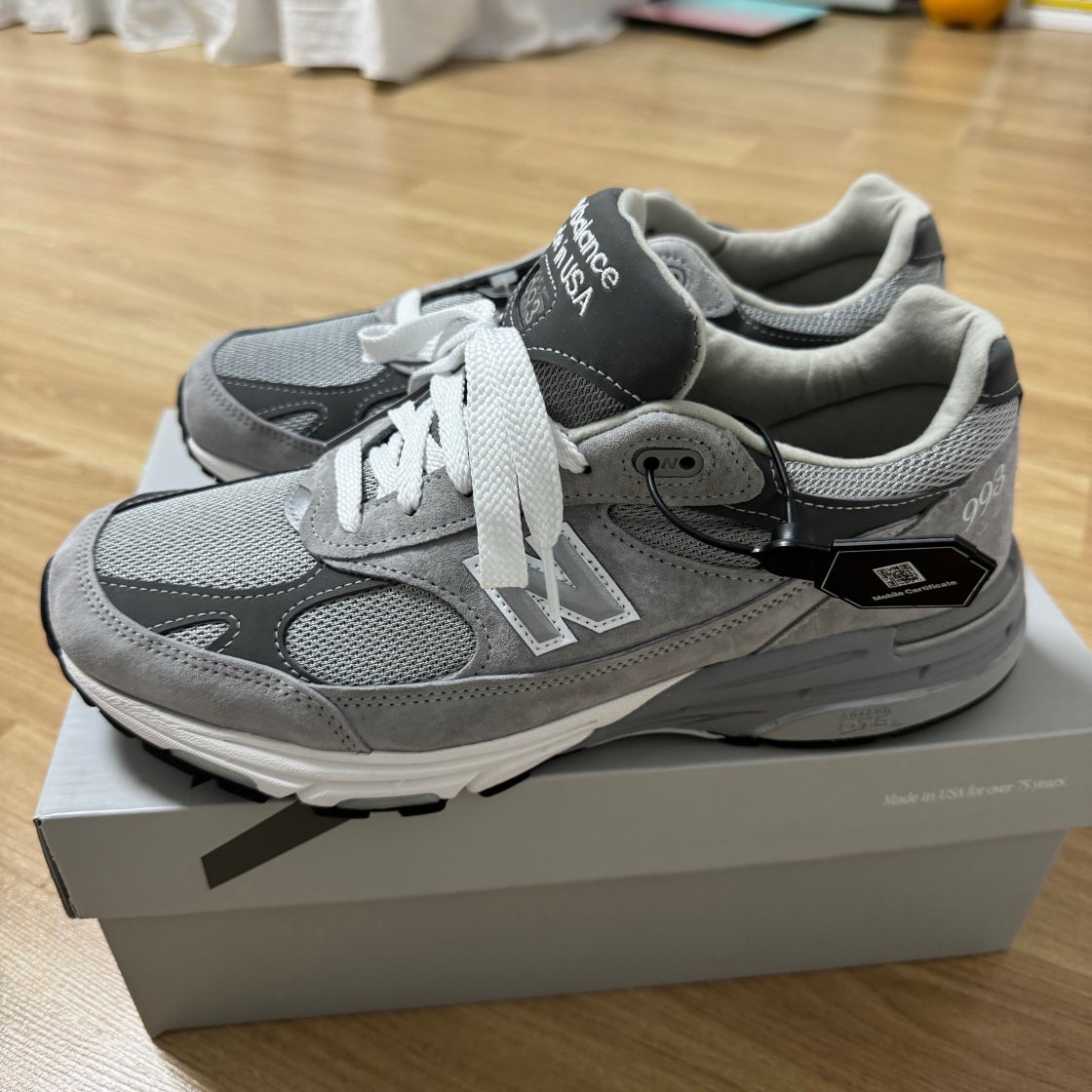 뉴발란스 993 메이드 인 USA 그레이 - D 스탠다드 MR993GL photo review