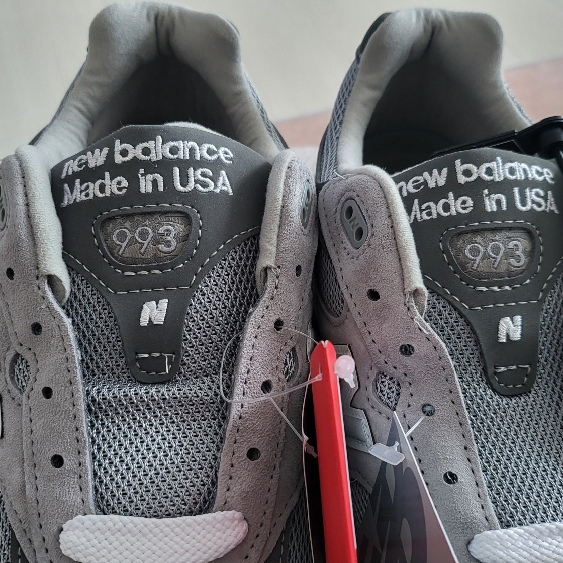 뉴발란스 993 메이드 인 USA 그레이 - D 스탠다드 MR993GL photo review