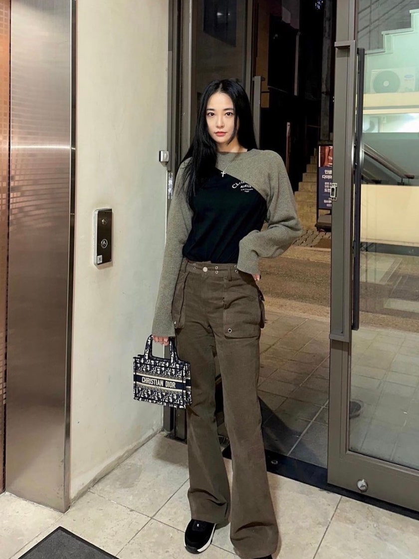 디올 북 토트 미니 백 블루 photo review