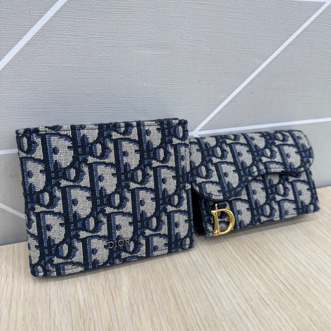디올 새들 로투스 지갑 블루 photo review