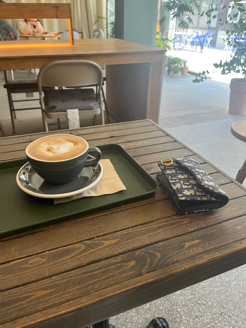 디올 새들 로투스 지갑 블루 photo review