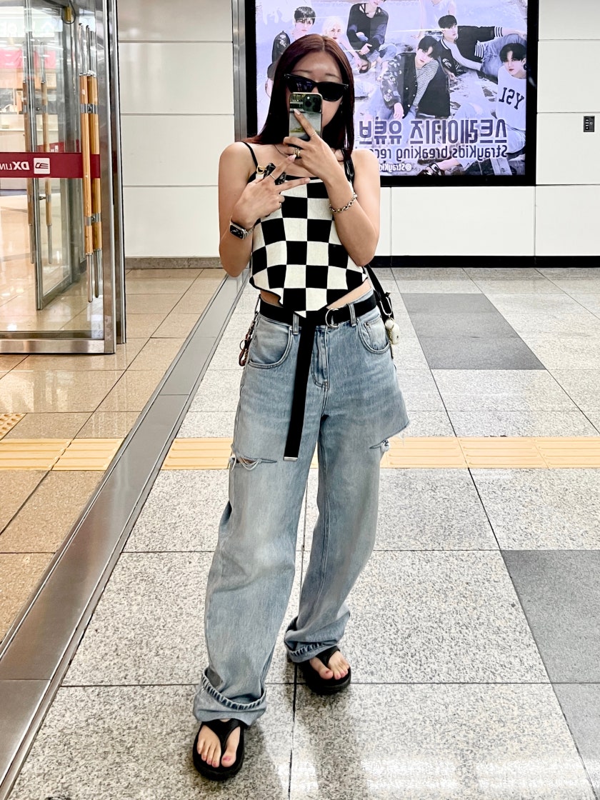 디올 새들 로투스 지갑 블루 photo review