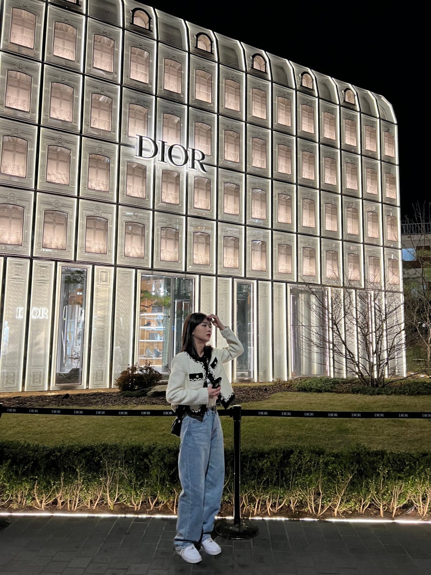 디올 새들 로투스 지갑 블루 photo review