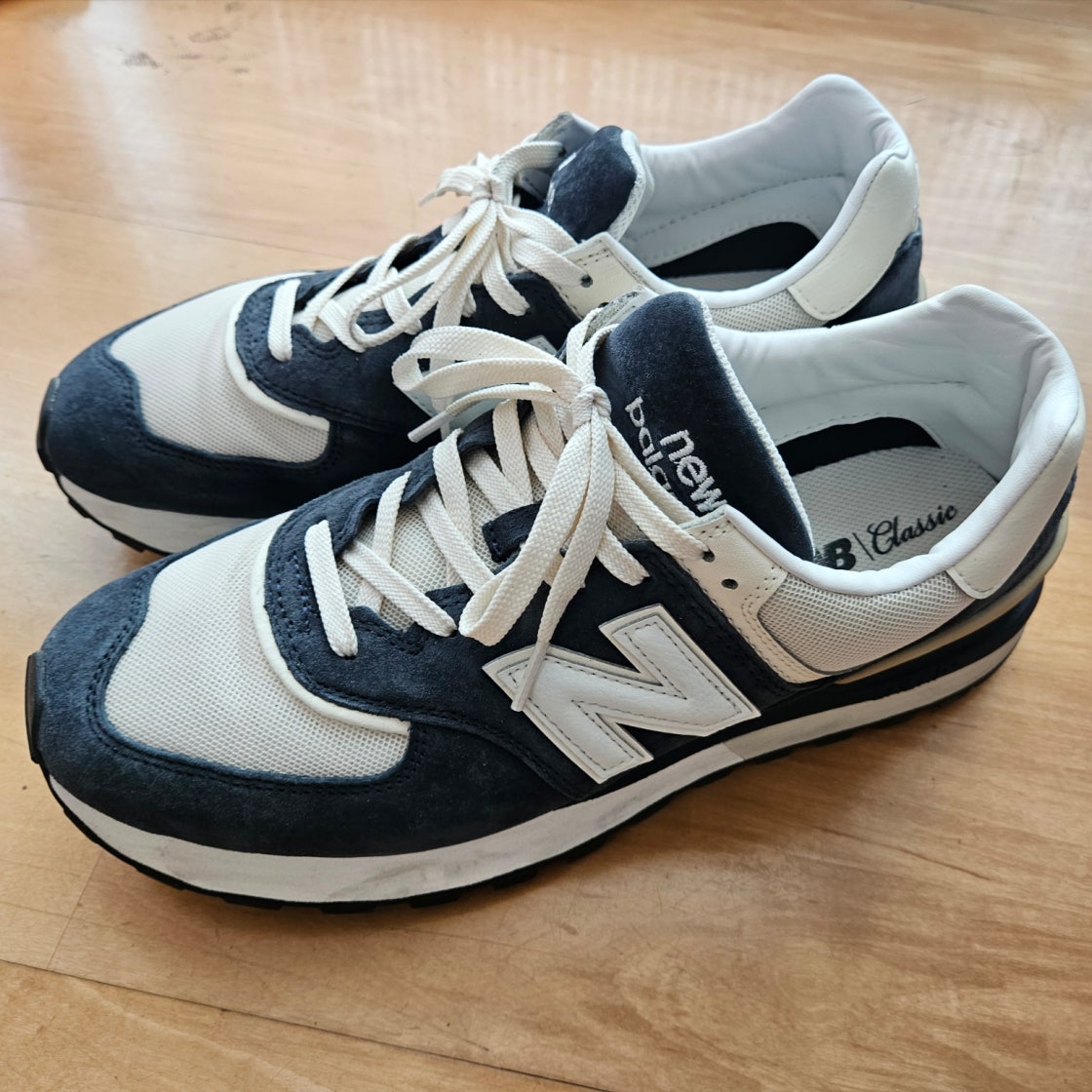 뉴발란스 574 레거시 오우탑 러닝화 네이비화이트 남녀공용 U574LGRN photo review