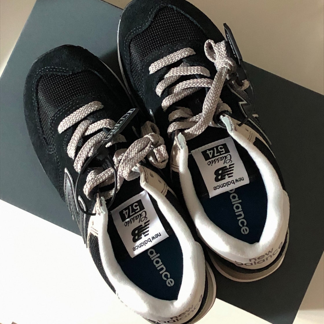 뉴발란스 574 블랙 - B 스탠다드 WL574EVB photo review