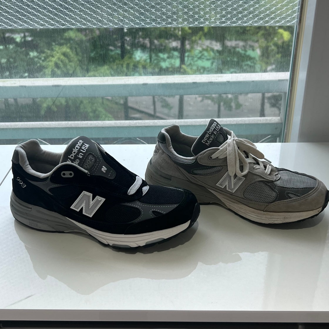 뉴발란스 993 메이드 인 USA 블랙 - D 와이드 WR993BK photo review