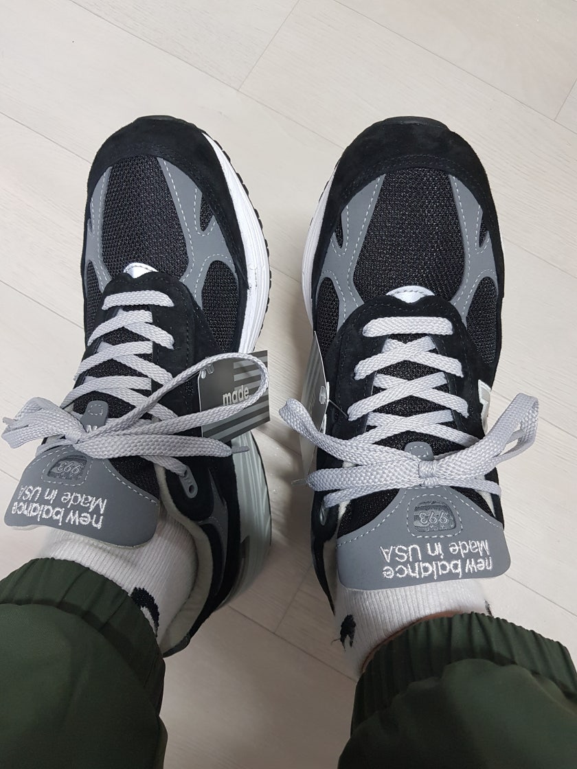 뉴발란스 993 메이드 인 USA 블랙 - D 와이드 WR993BK photo review