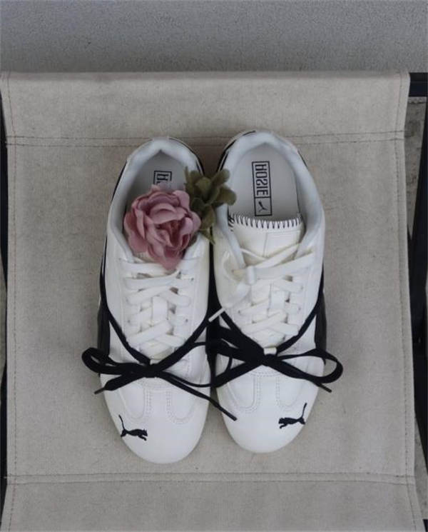 [ROSÉ 박채영 데일리 신발] 푸마 x 로제 스피드캣 LEA 웜 화이트 블랙 404390-01 photo review