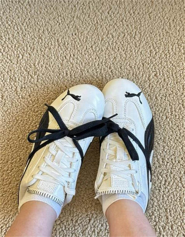 [ROSÉ 박채영 데일리 신발] 푸마 x 로제 스피드캣 LEA 웜 화이트 블랙 404390-01 photo review