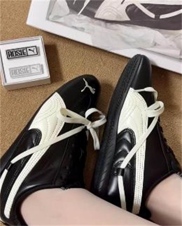 [ROSÉ 박채영 데일리 신발] 푸마 x 로제 스피드캣 PRM 블랙 웜 화이트 404391-01 photo review