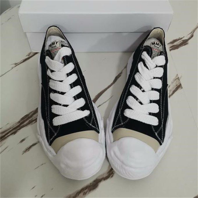 메종 미하라 야스히로 행크 OG 솔 캔버스 로우탑 스니커즈 블랙 A05FW702-BLACK photo review