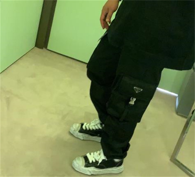 메종 미하라 야스히로 행크 OG DE 솔 캔버스 로우탑 스니커즈 블랙 A07FW727-BLACK photo review