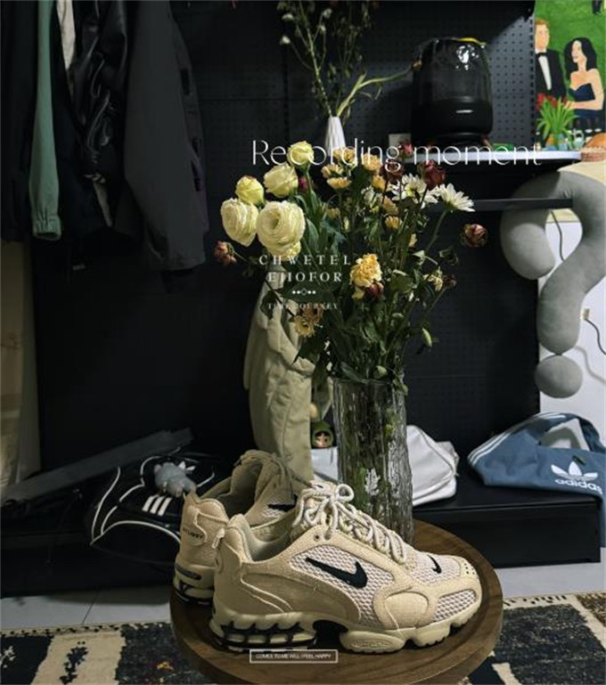 [한정판] 스투시 X 나이키 에어 줌 스피리돈 케이지 2 파슬 CQ5486-200 photo review